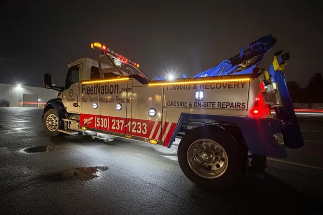 Medium-duty towing and recovery truck